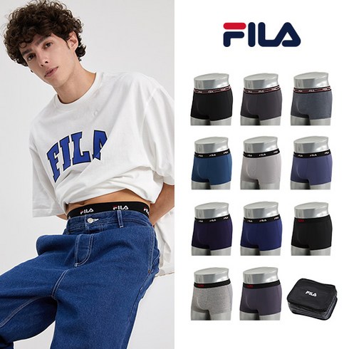 현명한 우파스 | 가성비 최고 FILA 휠라 남성속옷 NEW 블랙에디션 드로즈11종트래블백1종 후회하지 않으실 거에요